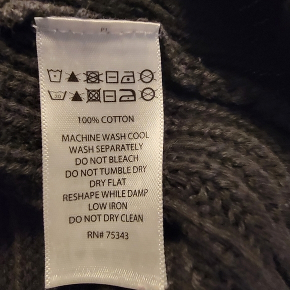 Artisan Charcoal Cable Knit Turtleneck Sweater - Picture 8 of 8